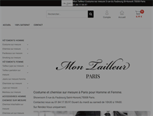 Tablet Screenshot of mon-tailleur.com